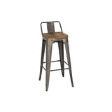 Metropolis Low Back Bar Stool - Set of 4