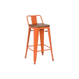 Metropolis Low Back Bar Stool - Set of 4