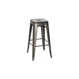 Metropolis Metal Backless Bar Stool - Set of 4