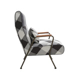 Kahlo Lounge Chair - Mono Gingham