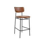 Moe's Sailor Bar Stool - Leather