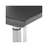 Nuevo Kailee Stool - Brushed Stainless Steel