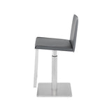 Nuevo Kailee Stool - Brushed Stainless Steel