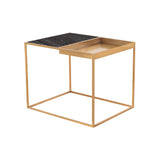 Nuevo Corbett Side Table - Gold