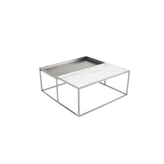 Nuevo Corbett Coffee Table - Stainless Steel