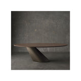 Nuevo Oblo Dining Table - Walnut