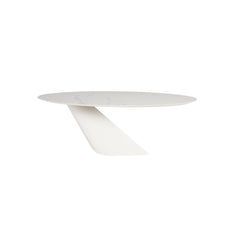 Nuevo Oblo Dining Table - White