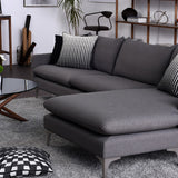 Nuevo Anders Sectional Sofa - Silver Legs