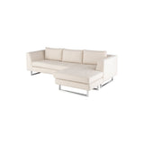 Nuevo Matthew Sectional Sofa - Stainless Steel