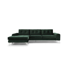 Nuevo Colyn Sectional Sofa - Brushed Stainless Steel