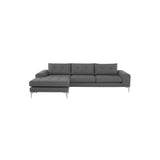 Nuevo Colyn Sectional Sofa - Brushed Stainless Steel