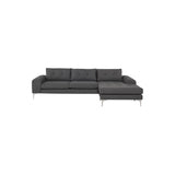 Nuevo Colyn Sectional Sofa - Brushed Stainless Steel