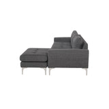 Nuevo Colyn Sectional Sofa - Brushed Stainless Steel