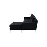 Nuevo Anders Sectional Sofa - Silver Legs