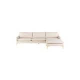 Nuevo Anders Sectional Sofa - Gold Legs