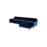 Nuevo Anders Sectional Sofa - Gold Legs