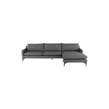 Nuevo Anders Sectional Sofa - Black Legs