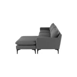 Nuevo Anders Sectional Sofa - Black Legs