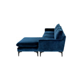 Nuevo Anders Sectional Sofa - Black Legs