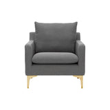 Nuevo Anders Lounge Chair - Gold Legs