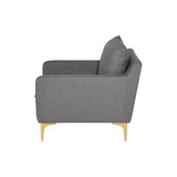 Nuevo Anders Lounge Chair - Gold Legs