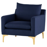 Nuevo Anders Lounge Chair - Gold Legs