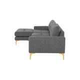 Nuevo Colyn Sectional Sofa - Gold  Legs