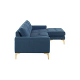 Nuevo Colyn Sectional Sofa - Gold  Legs