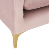 Nuevo Anders Sectional Sofa - Gold Legs