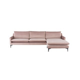 Nuevo Anders Sectional Sofa - Black Legs