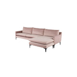 Nuevo Anders Sectional Sofa - Black Legs