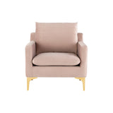 Nuevo Anders Lounge Chair - Gold Legs