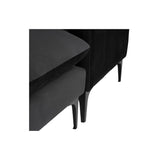 Nuevo Anders Sectional Sofa - Black Legs