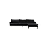 Nuevo Anders Sectional Sofa - Black Legs