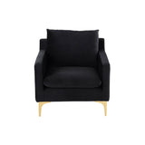 Nuevo Anders Lounge Chair - Gold Legs