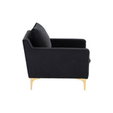 Nuevo Anders Lounge Chair - Gold Legs