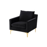 Nuevo Anders Lounge Chair - Gold Legs