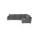 Nuevo Anders 2 Arm Sectional  - Brushed Steel