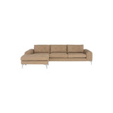 Nuevo Colyn Sectional Sofa - Brushed Stainless Steel