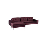 Nuevo Colyn Sectional Sofa - Brushed Stainless Steel