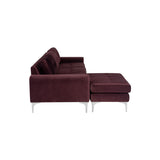 Nuevo Colyn Sectional Sofa - Brushed Stainless Steel