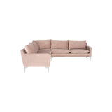 Nuevo Anders 2 Arm Sectional  - Brushed Steel