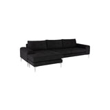 Nuevo Colyn Sectional Sofa - Brushed Stainless Steel