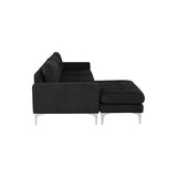 Nuevo Colyn Sectional Sofa - Brushed Stainless Steel