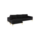 Nuevo Colyn Sectional Sofa - Gold  Legs