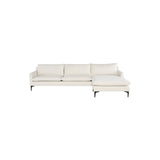 Nuevo Anders Sectional Sofa - Black Legs