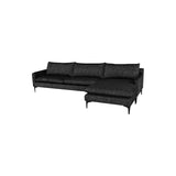 Nuevo Anders Sectional Sofa - Black Legs