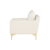 Nuevo Anders Lounge Chair - Gold Legs