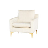 Nuevo Anders Lounge Chair - Gold Legs