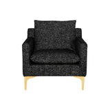 Nuevo Anders Lounge Chair - Gold Legs